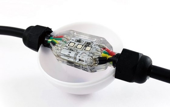 RGB 3D гирлянды для Больших Елок 16 метров 24 гирлянды  1440 шариков (IP67)